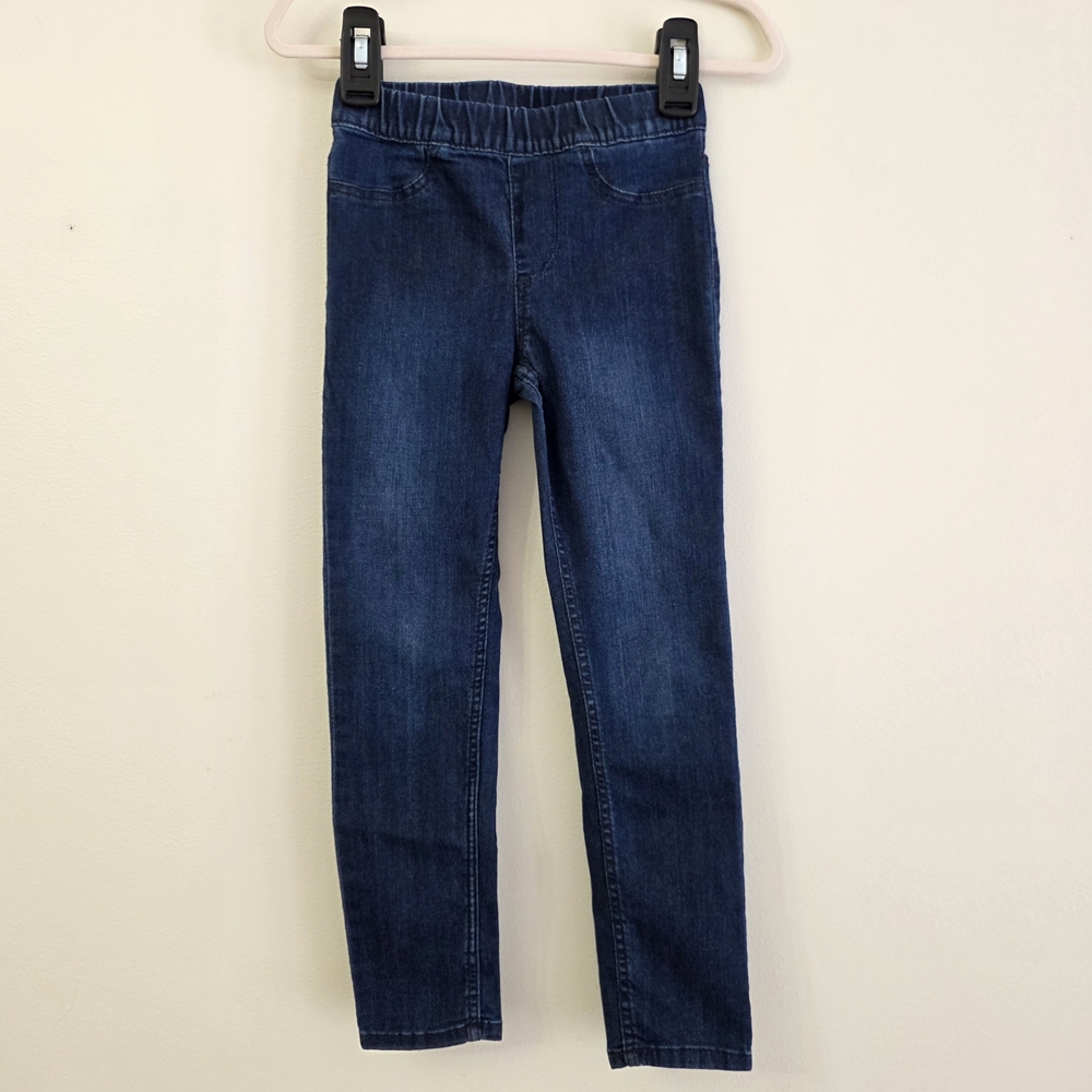 H&M Girls Navy Blue Stretch Denim Jeggings